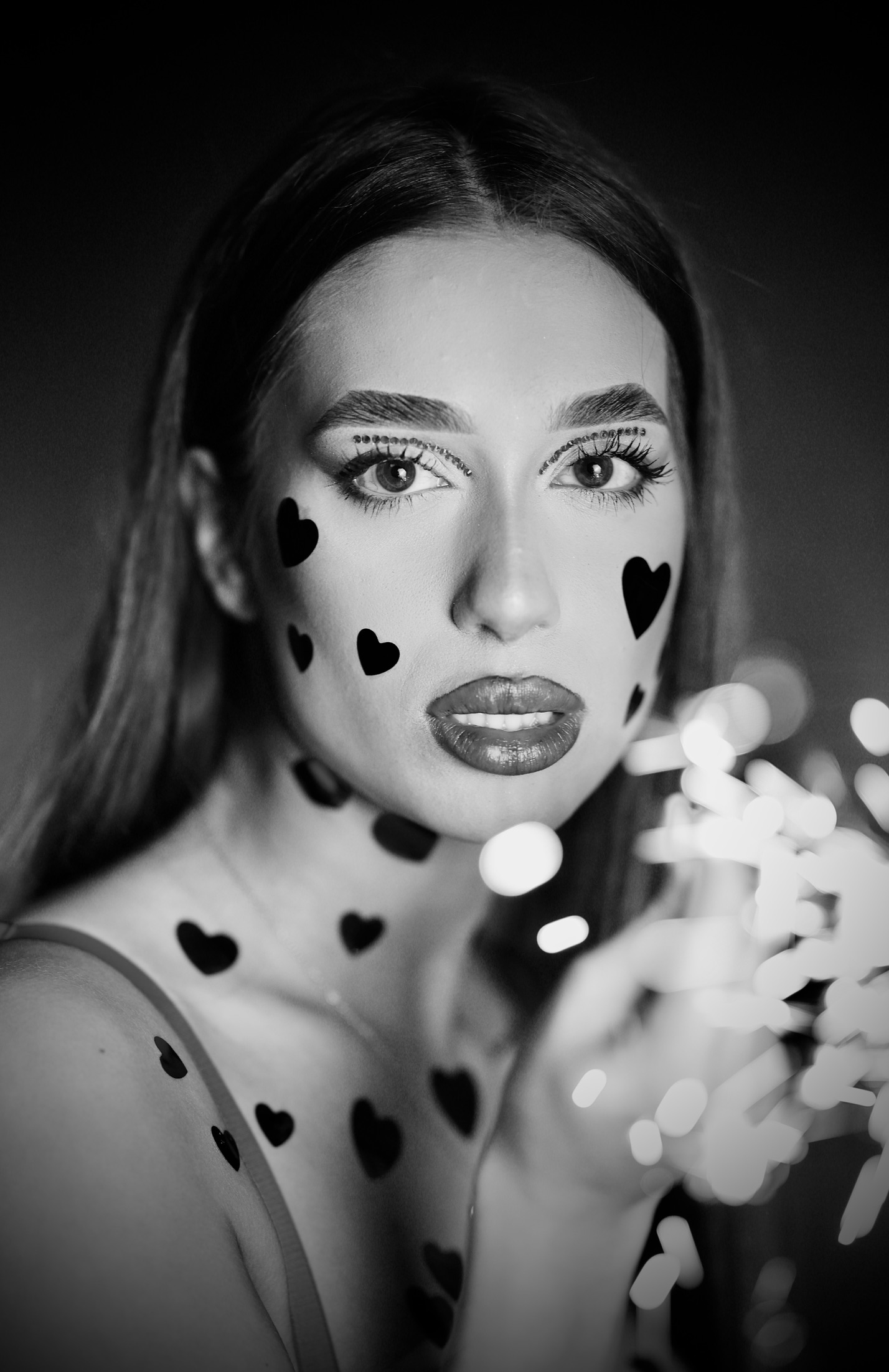 Fashion editorial with leather jacket